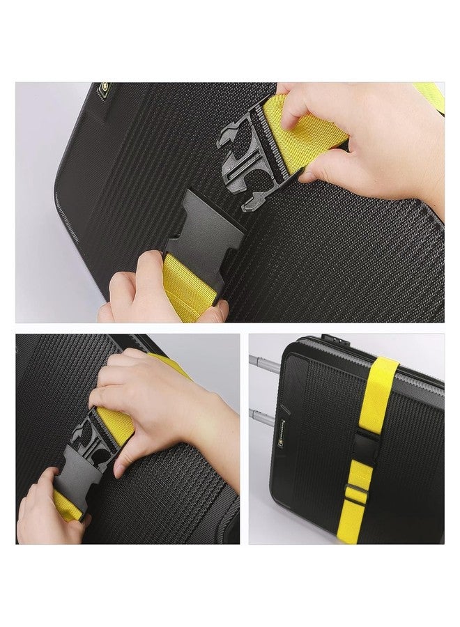 YIRUIDD 4Pcs Luggage Straps for Suitcase Travel Accessories Luggage Belt with Buckle Closure, Adjustable Luggage Belt for Travel Bag Closure, Luggage Security(Yellow) - Image 5
